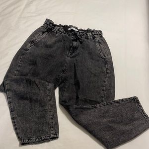 Black Zara Paperbag jeans